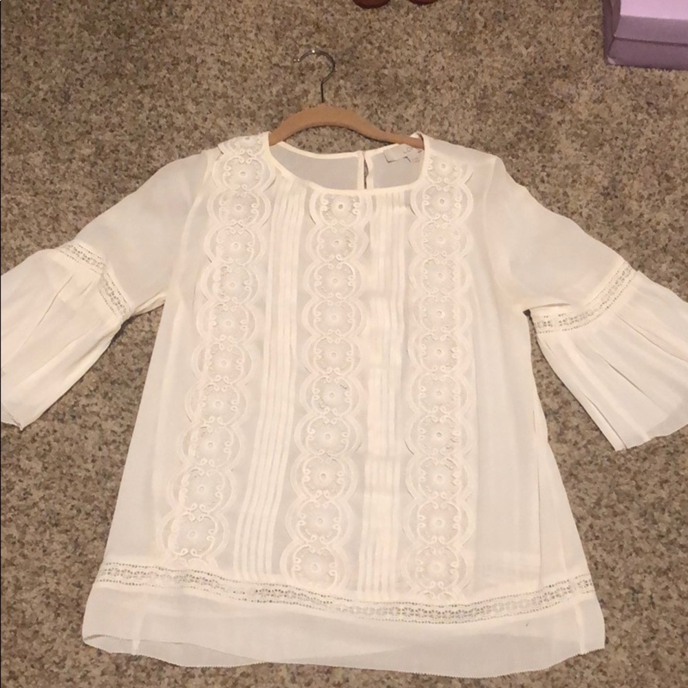 Cream blouse